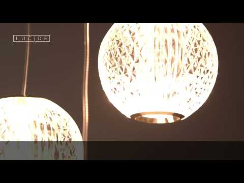 Lucide 13499/13/60 - LED Dimmable chandelier on a string CINTRA 3xLED/4,7W/230V gold