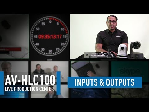 AV-HLC100 Live Production CenterAV-HLC100 Live Production Center: Inputs & Outputs