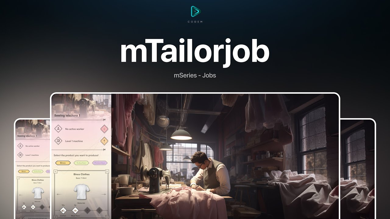 CodeM mTailorjob ESX QB (Advanced Tailorjob System) thumbnail 17