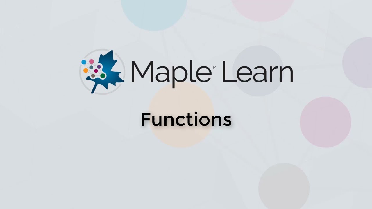 Maple Learn: Functions