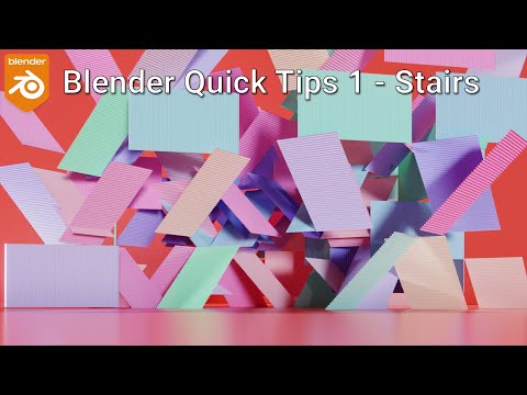 EASY PROCEDURAL STAIRS in Blender 2.90+ - Quick Tips 01