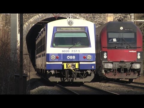 Semmeringbahn zwischen Klamm und "Blauer Einschnitt"