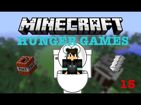 Minecraft Hunger Games EP 15 - W/JUSTIN STUCK IN THE TOILET!