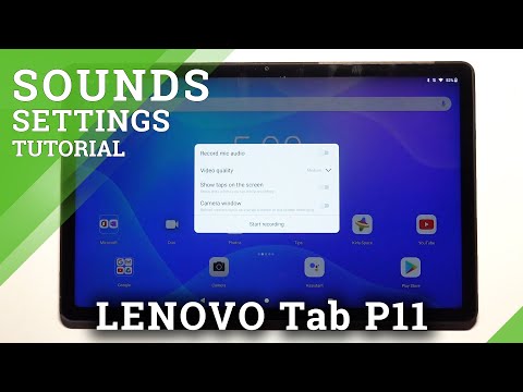 Change Screen Recorder Settings - LENOVO Tab P11 and Screen Recording Sound