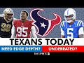 JUICY Texans Rumors: Signing An Edge Rusher? Cutting Robert Woods? Anthony Richardson Underrated?
