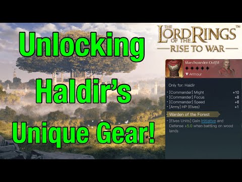 Unlocking Haldir's Unique Equipment! - Lord Of The Rings: Rise To War!