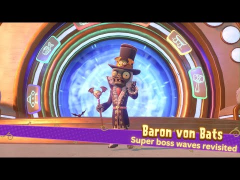 Plants vs Zombies Garden warfare 2 baron von bats super boss wave revisited