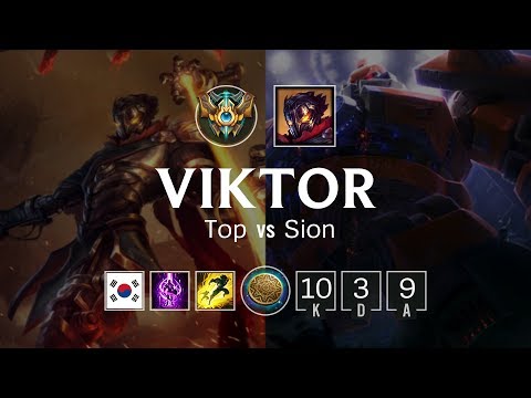 Viktor Top vs Sion - KR Challenger Patch 8.23