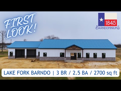 Lake Fork Barndominium Reveal: A 2,700 sq ft Dream Home from 1845 Barndominiums