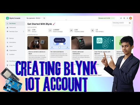 Creating a Blynk IOT platform account✨