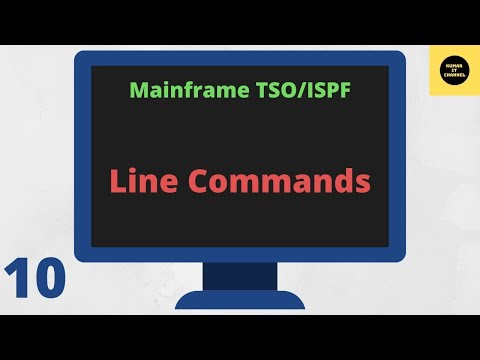 Line Commands in TSO/ISPF - Mainframe TSO/ISPF Tutorial - Part 10