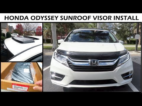 Honda Odyssey 2019 Install Sunroof Visor Deflector