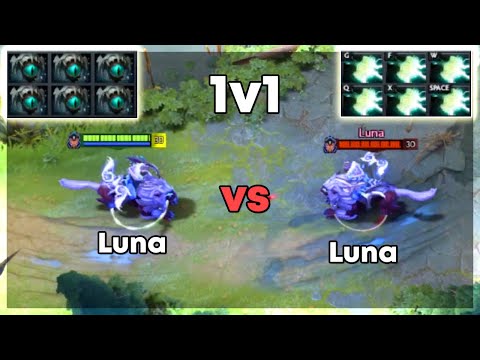 6x Skadi Luna vs 6x Mjollnir Luna | Level 30 Dota 2 1v1 | Who Will Win?