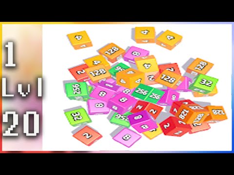 2048 Merge Shapes - Gameplay Walkthroug - Levels 1-20