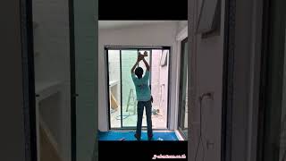 ชุดบานเลื่อนหนึ่งบานบานตายหนึ่งบานรวมมุัง