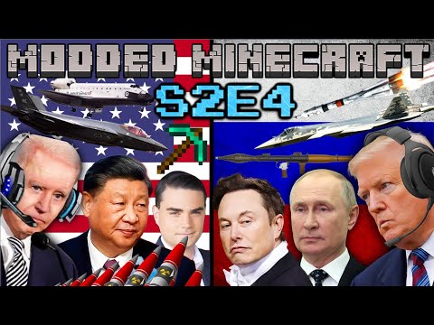 Presidents Play Modded Minecraft S2 E4 (MATRIX DIMENSION) *parody*