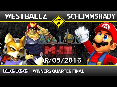 Avalon M-III - Tempo | Westballz (Fox) Vs SchlimmShady (Mario) - SSBM Singles Winners Quarter Final