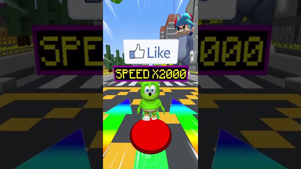 Jelly Green Bear in Minecraft | Long Walkspeed Music 😱🍐 #shorts #roblox #minecraft