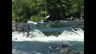 preview picture of video 'Waterfall Kayaking Oklahoma Lower Fork 1'