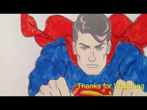 Superman Coloring pages Superheroes - Coloring Pages for Kids - Cartoon HD ✔