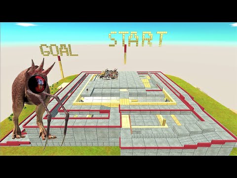 Last Survivor. Touched out,  three-dimensional maze course! | Animal Revolt Battle Simulator