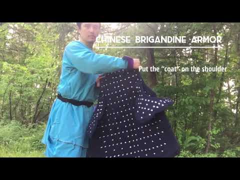 Put on the Chinese Brigandine Armor