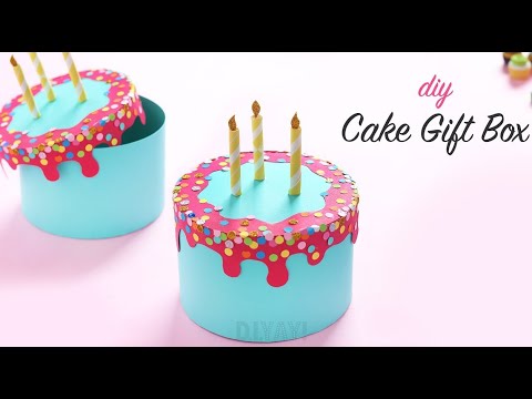 paper 🎂cake/diy gift box!!paper cake tutorial\1k 🎉celebrations cake||jewelry box
