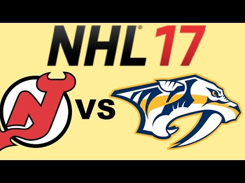 NHL 17 New Jersey Devils Vs Nashville Predators Full Game