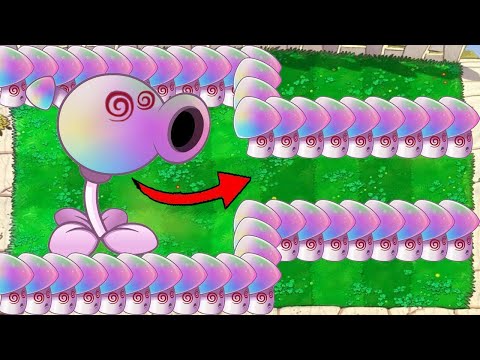 99 Scaredy Shroom vs 99 Hypno Shroom vs Gargantuar  Plants vs Zombies battlez