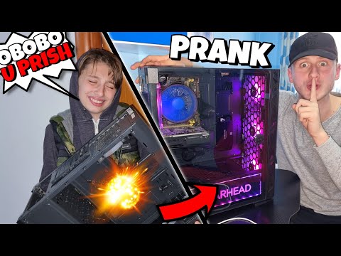 I PRISHA PC RENISIT DHE I BLEVA NJE TE RI !! (PRANK SHQIP)