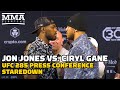 Jon Jones Sizes Up Ciryl Gane In Press Conference Staredown | UFC 285 | MMA Fighting