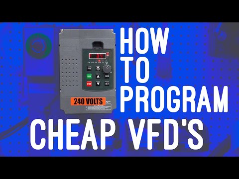 Part of a video titled How to Configure your new VFD - YouTube