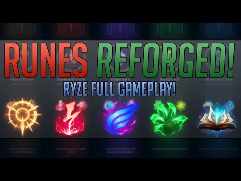 NEW RUNES REFORGED ARE LIVE!! RYZE IS BACK!? - Ryze Full Gameplay