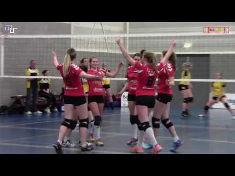 Volleybal Dames 1e kl. H: Flash Nieuwleusen D2 - Dalvo D1 [18-03-2017]