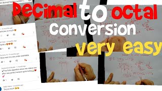 Decimal to octal conversion| | very easy