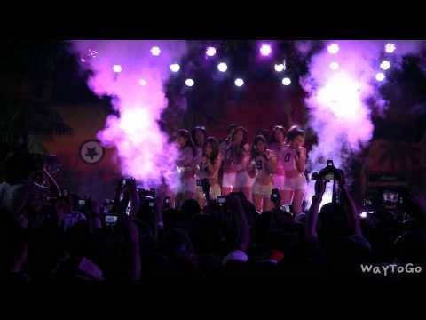 [Fancam] 100723 SNSD harassing Jessica, Yuri swimming ?