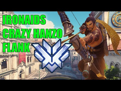 IronAids CRAZY HANZO GAMEPLAY - TOP 500 OVERWATCH SEASON 23
