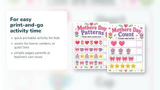 Heart Bouquet Activity Pages | Mothers Day Activity Sheets | Printable PDF | Etsy | 14