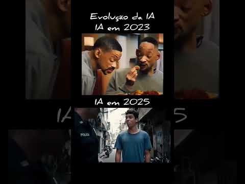 Evolução da IA até agora. #ia #inteligenciaartificial #veo3 #tecnologia