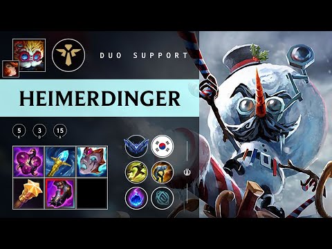 Heimerdinger Support vs Pyke - KR Diamond Patch 25.23