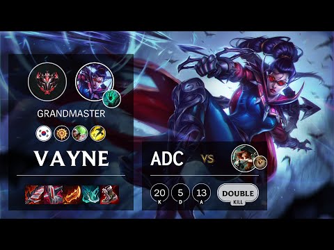 Vayne ADC vs Miss Fortune - KR Grandmaster Patch 10.24