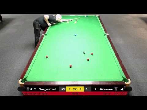 Finale: John Christian Vespestad - Arve Bremnes, Stord Snookerklubb Klubbmeisterskap 2017