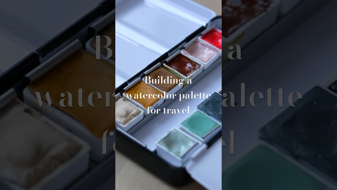 Click on link for the entire video #travelsketchbook #travelsketch  #watercolorpalette