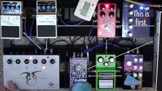 Video thumbnail for MWFX Mini Judder, Lightfoot Labs Goatkeeper - Pedalboard Demo Part 2 by Ways In Waves