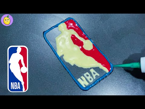 NBA Logo Pancake Art | LEMON Pancake