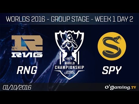 RNG vs SPY - World Championship 2016 - Group Stage Week 1 Day 2