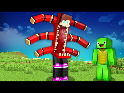 JJ Morph to Scary Mutant MONSTER vs Mikey in Minecraft Challenge Maizen