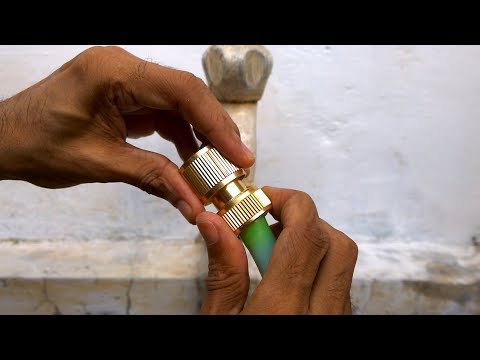 How to Connect Garden Hose to Tap (Metal Connector)