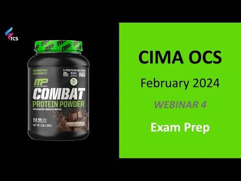 CIMA Operational Case Study (OCS) Feb 2024: Personal Best - Webinar 04: Exam Prep