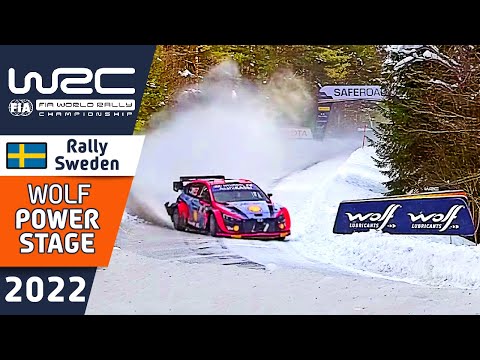 WRC WOLF Power Stage HIGHLIGHTS and RESULTS : WRC Rally Sweden 2022